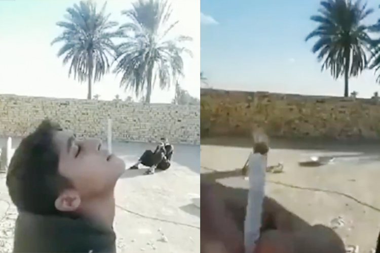 VIDEO: Another Iraqi shoots at a cigarette placed on a child’s mouth, arrested 