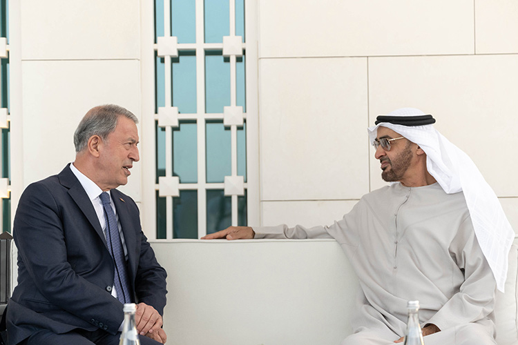 Sheikh Mohamed Bin Zayed discusses bilateral relations with Turkish defence minister