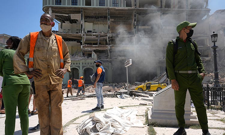 Rescuers comb through Havana hotel blast rubble, death toll climbs to 27