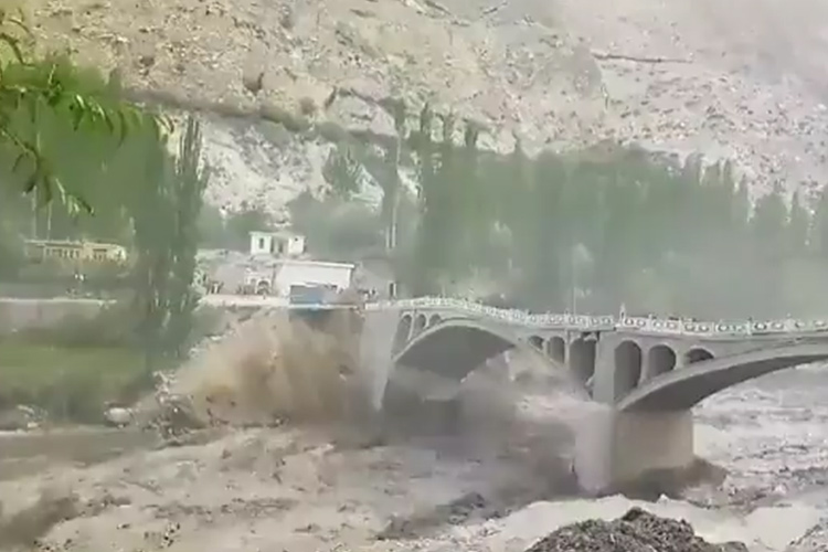 Karakoram Highway bridge swept away after Shisper lake outburst