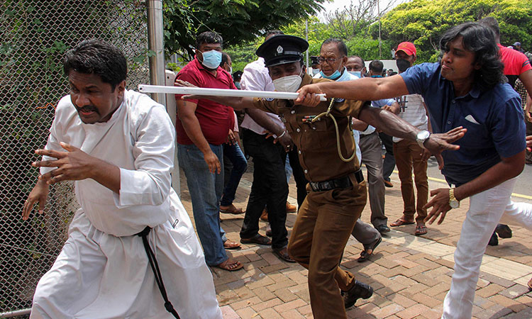 Sri Lankan ruling-party MP kills protester, takes own life   