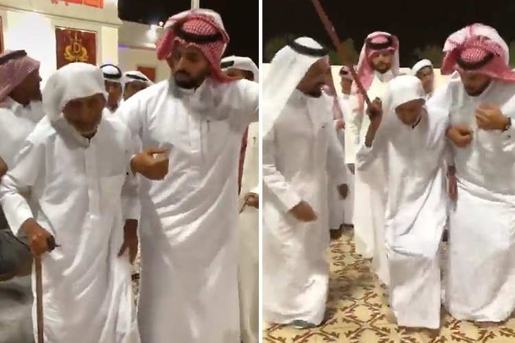 VIDEO: Elderly Saudi man from Najran blows up the Internet with folk dance moves