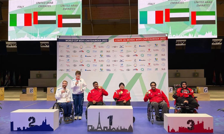 Ayesha, Saeed on target as UAE win gold at Para Shooting World Cup in France