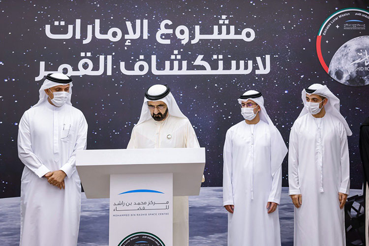 Mohammed meets Emirates Lunar Mission team before historic launch of rover Rashid