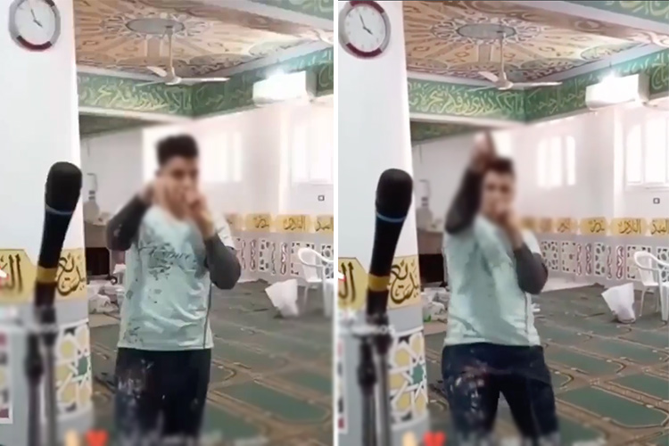 VIDEO: Egyptian youth arrested for singing and dancing inside a mosque