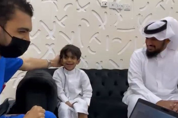 VIDEO: Saudi child hearing for the first time after cochlear implant will melt your heart