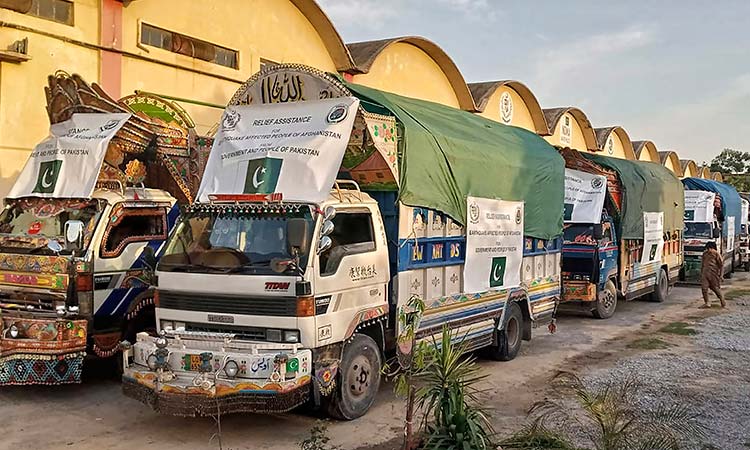 Pakistan dispatches relief goods for victims of Afghanistan deadly earthquake