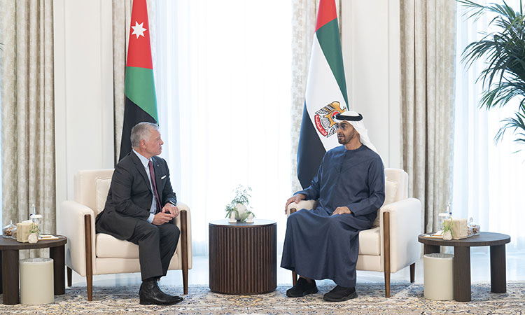 UAE President, King of Jordan discuss brotherly relations and joint action 