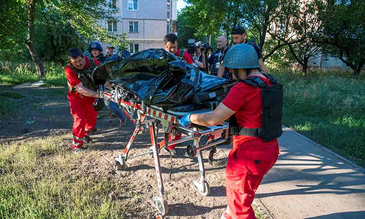 Russian shelling kills five civilians in Ukraine’s Kharkiv