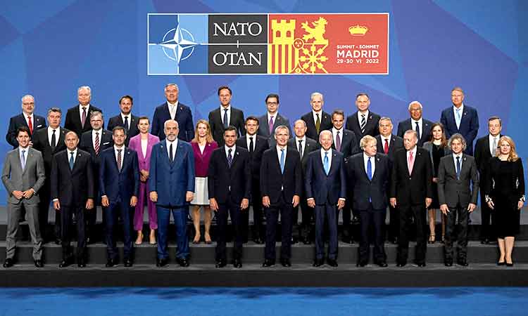 Nato backs military aid for ‘heroic’ Ukraine