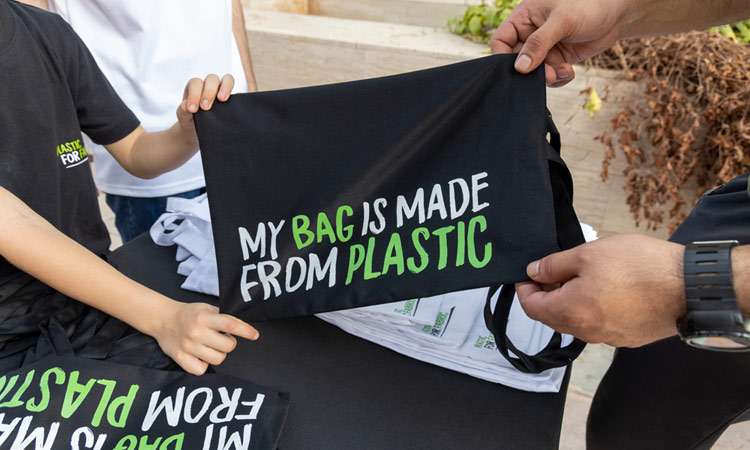 The Sustainable City Dubai turns single use plastic into reusable shopping bags