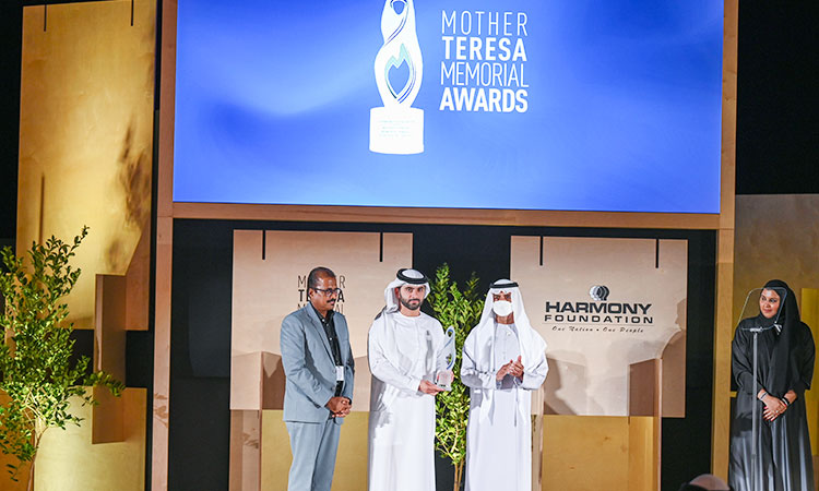 Mohammed Bin Rashid awarded ‘Mother Teresa Memorial Award for Social Justice’