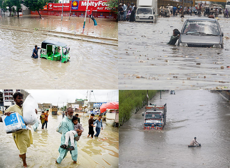 6 die as record-breaking monsoon rain submerges parts of Karachi