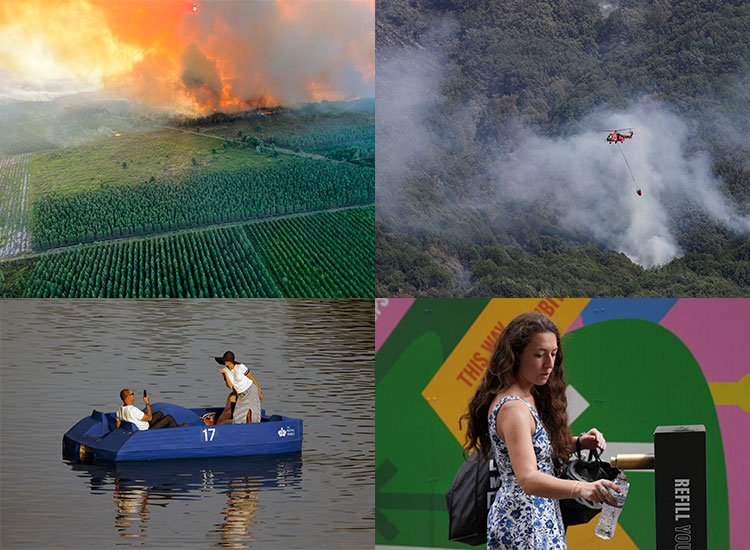 'Climate change affects everyone:' Europe battles wildfires in intense heat 