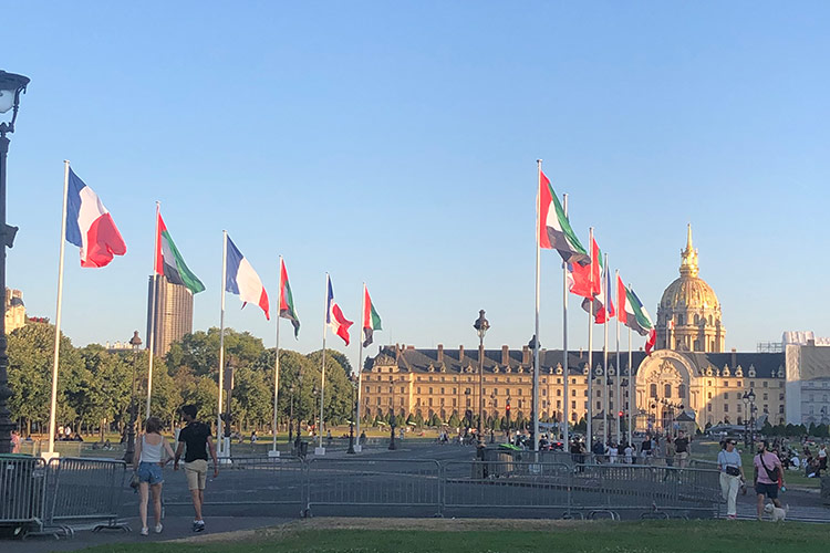 UAE flags adorn Paris to celebrate Sheikh Mohamed's visit