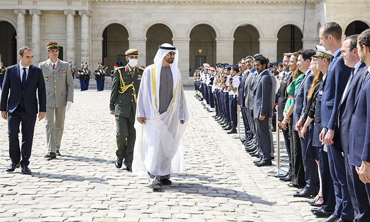 UAE President begins first state visit to France