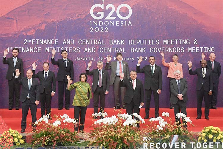 G20 finance ministers in a spot