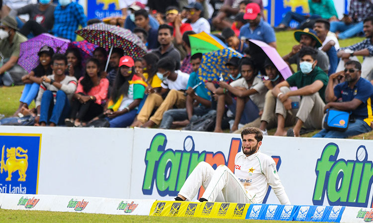 Pakistan's Shaheen Afridi out of second Sri Lanka Test with knee injury