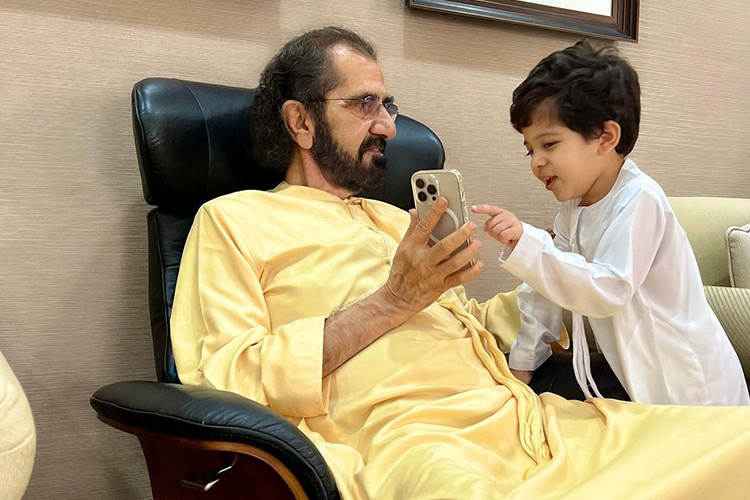 Sheikh Mohammed spends quality time with Sheikha ‎‏Latifa’s son