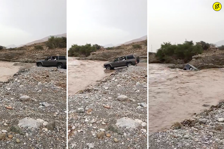 VIDEO: Oman arrests four for deliberately driving into flooded valley