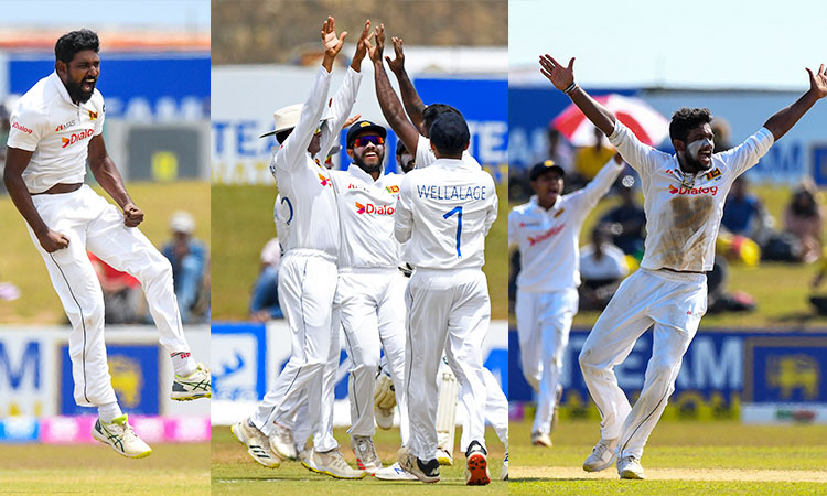 Ramesh Mendis grabs three wickets to put Sri Lanka on top in second Pakistan Test