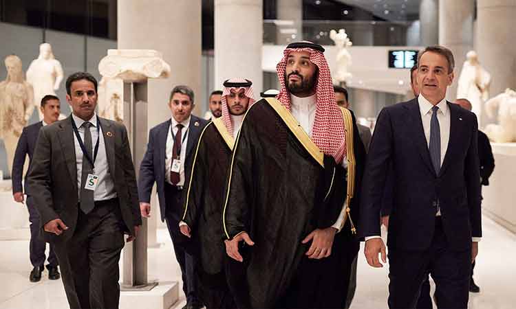 Saudi Crown Prince Mohammed arrives in Greece on his first Europe trip