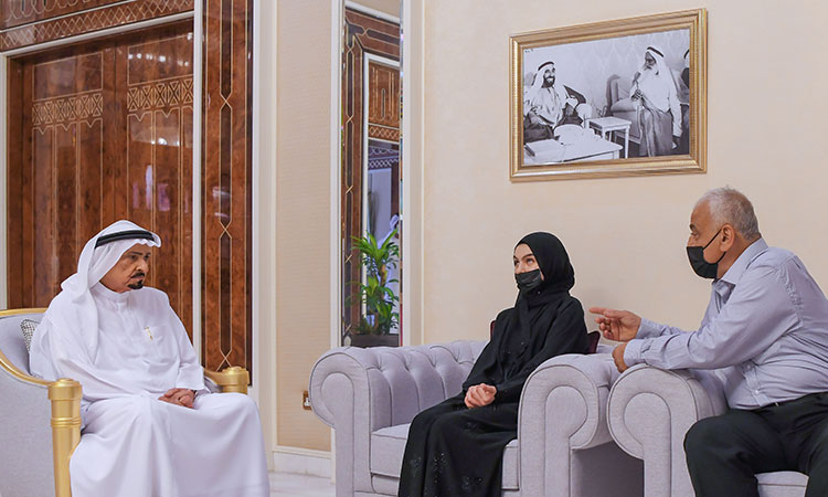 Sheikh Humaid covers university tuition fees of outstanding student in Ajman