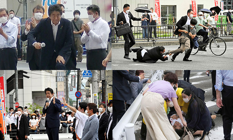 Before fatal shooting, Japan's ex-PM Shinzo Abe was up close with the crowd 