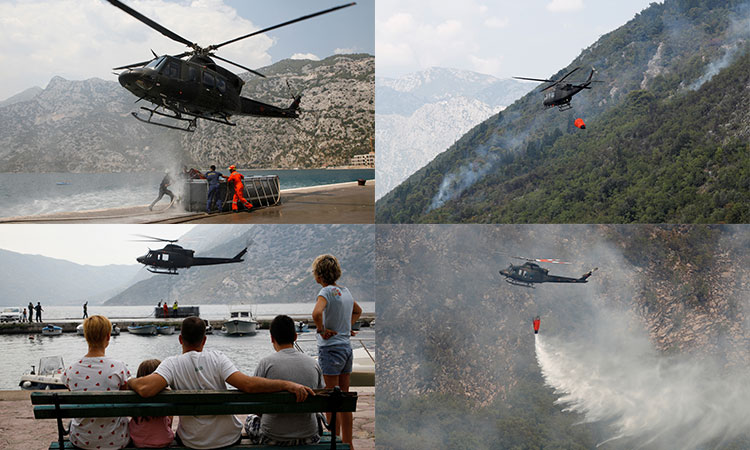 Wildfires burn, farmers struggle as another heatwave bakes western Europe