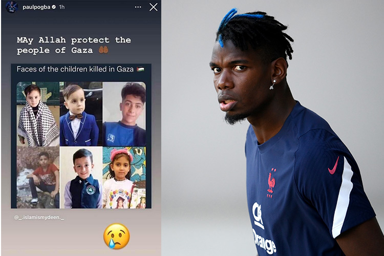 Paul Pogba voices solidarity with Palestinians, says 'May Allah protect the people of Gaza'