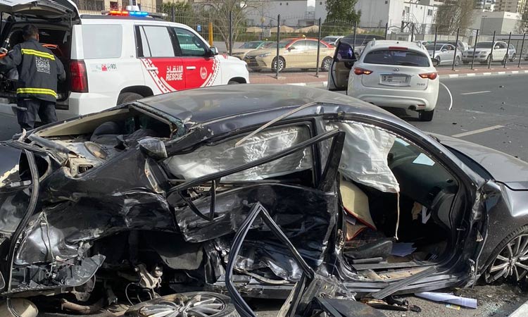 Two died, 11 injured in separate traffic accidents in Dubai over the weekend