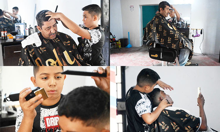 VIDEO: 12-year-old boy takes up barber’s job to help family in Honduras