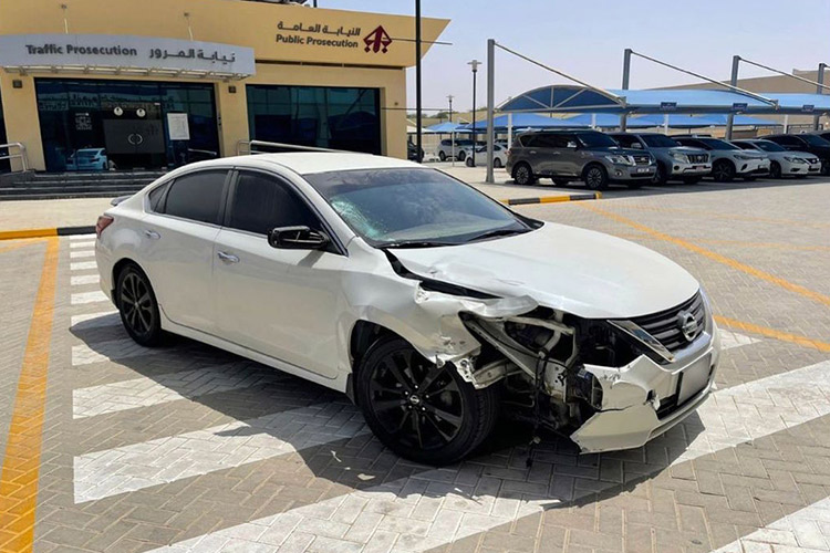 Negligent motorist runs over a cyclist in Ras Al Khaimah