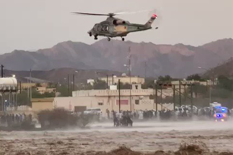 VIDEO: Heavy rain paralyses life in Oman, road collapses due to floods 