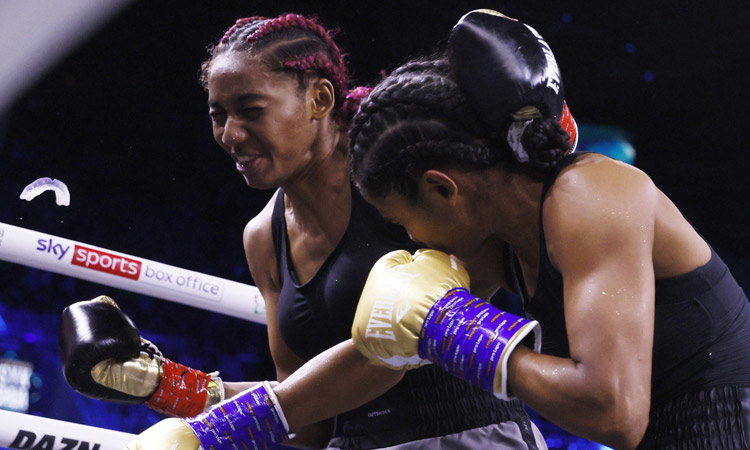 British boxer Ramla Ali wins first Saudi women's boxing match in seconds after knockout punch