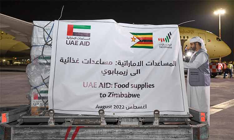 UAE sends 50 tonnes of food items to Zimbabwe