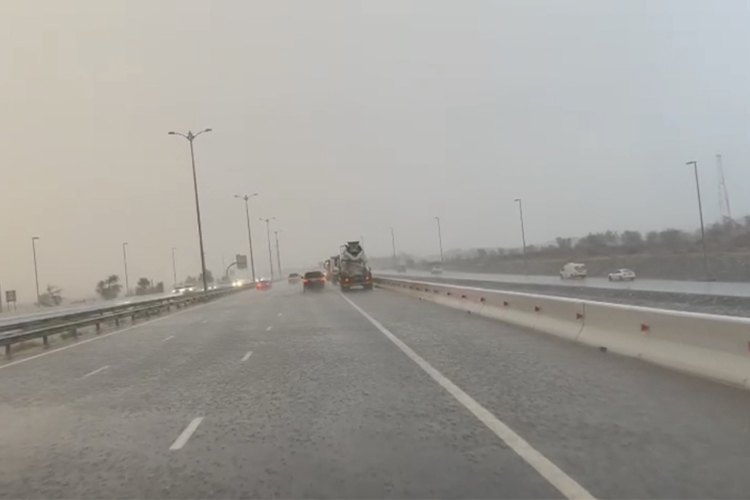 Heavy rain with hail witnessed in several areas of UAE for third day in a row