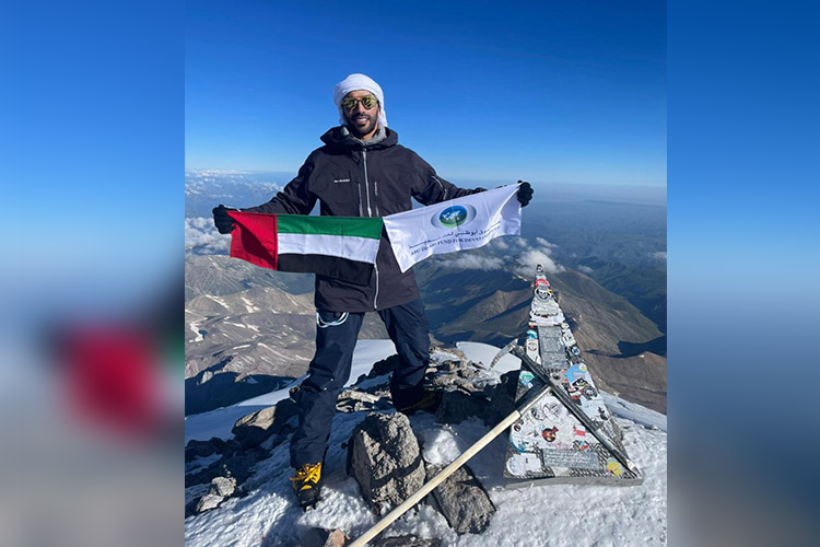 Emirati scales highest peak in Europe, praises ADFD for support