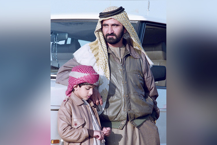 Sheikh Hamdan shares memorable childhood photo with father Sheikh Mohammed