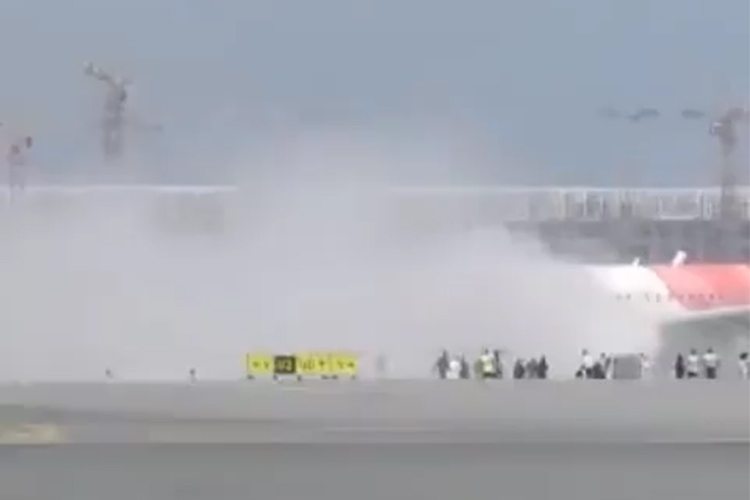 VIDEO: Air India Express plane evacuated after engine fire in Oman