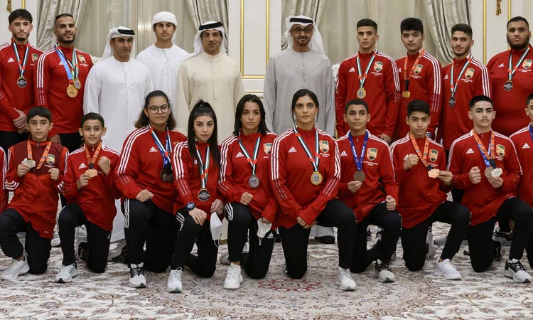 President receives UAE Muay Thai, Kickboxing Federation teams