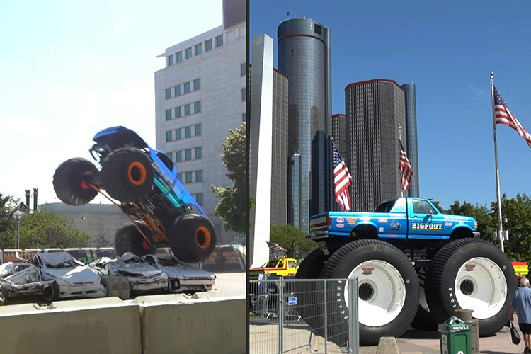 VIDEO: World’s first electric monster truck wows crowd at Detroit Auto Show