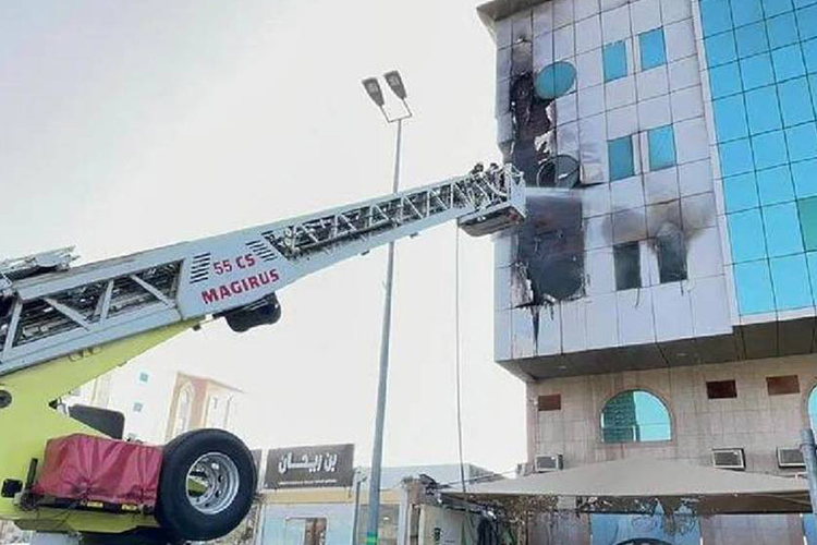 Fire breaks out in a building in Makkah, no injuries reported