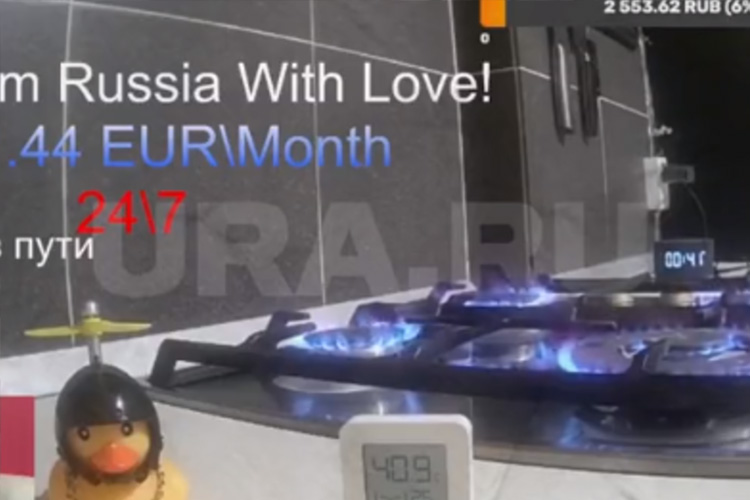 VIDEO: Russian wastes cooking gas by burning it for a month to tease Europeans