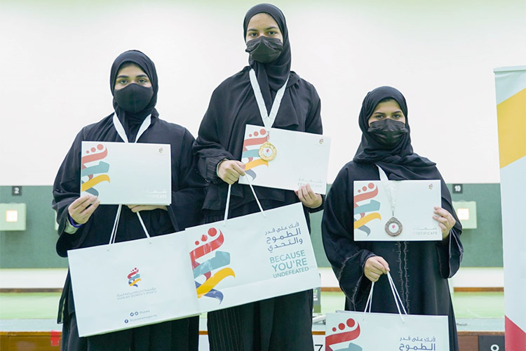 Sharjah Women's Sports Club hosted shooting tournament for budding talent