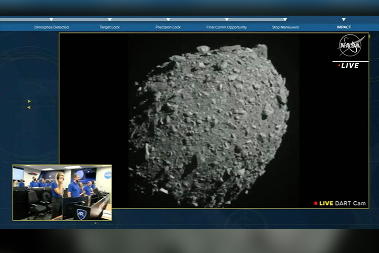 VIDEO: Nasa's DART spacecraft hits target asteroid in first planetary defence test