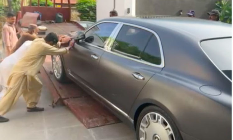 Handcrafted Bentley stolen in Britain recovered from Pakistani city 