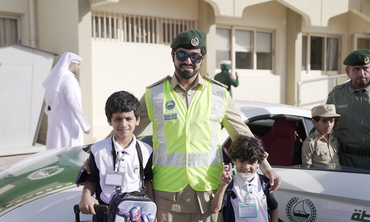 Hatta pupils ride in Dubai Police luxury patrols