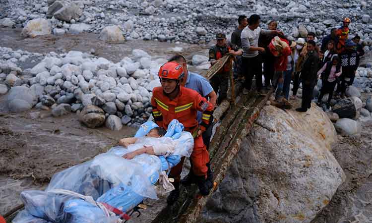 VIDEO: Earthquake kills 65, triggers landslides in southwest China