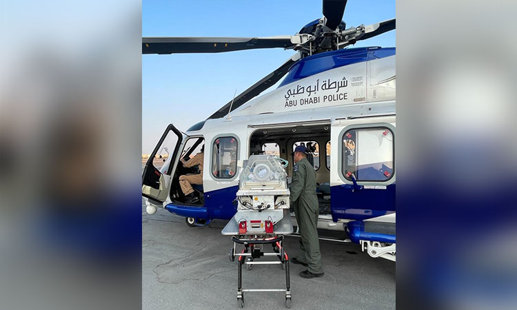 Medical crew airlifted to perform urgent caesarean section in Al Dhafra Region